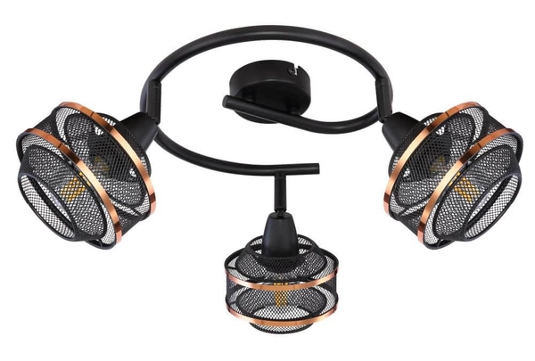 Sufitowa lampa Bellona 54020-3 reflektorki czarne złote