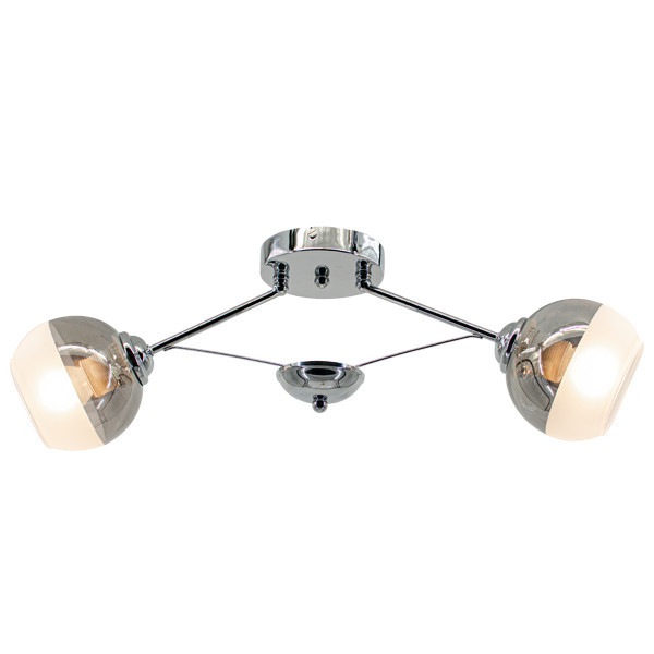 LAMPA sufitowa 1018/2 8C Elem metalowa OPRAWA szklane kule chrom