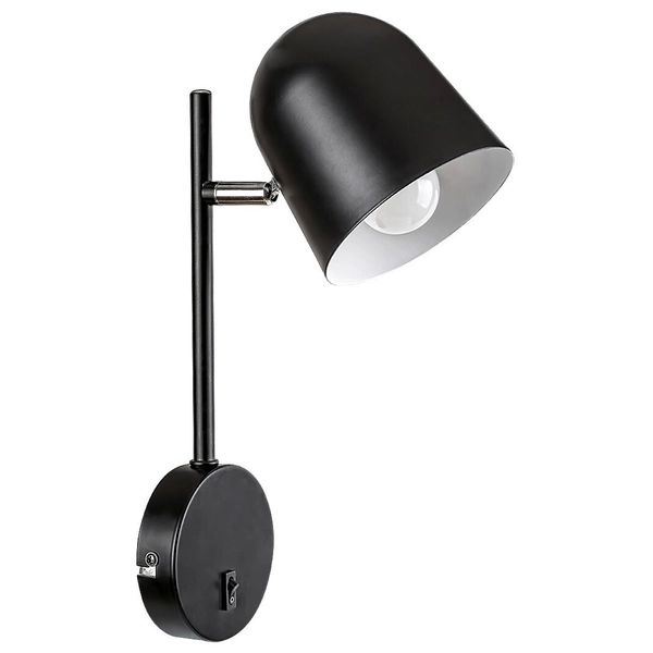 Nowoczesna LAMPA ścienna EGON 5242 Rabalux metalowy kinkiet regulowany do sypialni czarny