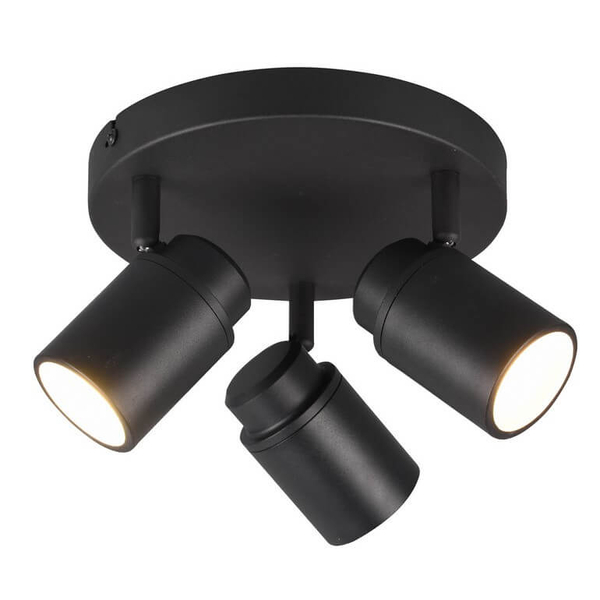 Sufitowa lampa potrójna BRISA DL332880430 IP44 tuby regulowane czarny