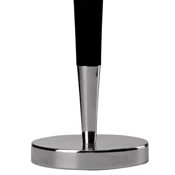 Stołowa lampa z abażurem Viking VIK4022 Dar Lighting chromowana czarna
