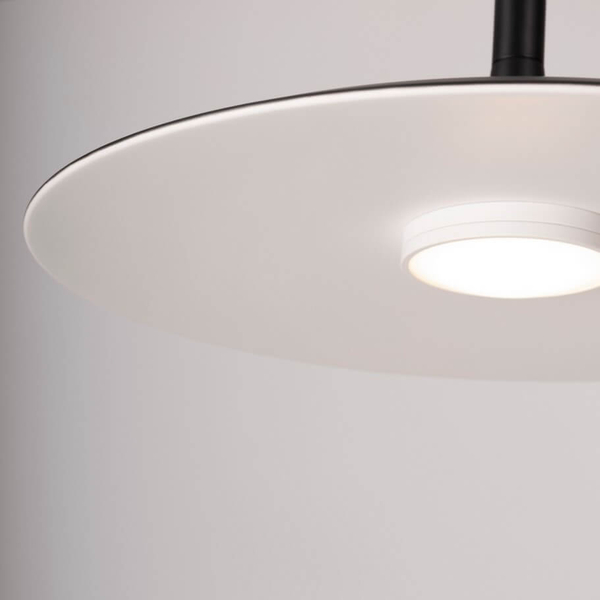 Zwisająca lampa do sypialni NAUTA LE44345 LED 16W 3000K plate czarna