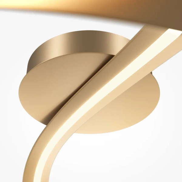 Plafon do salonu Plons MOD283CL-L34BS3K LED 34W 3000K mosiądz