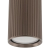 Nowoczesna sufitowa lampa Tube 11029 tuba żebrowana brązowy