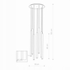 Lampa wisząca LASER 8921 Nowodvorski kaskada sopli przedpokoju mosiądz
