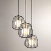 Wisząca lampa kaskadowa Bell 40729 Sigma druciak czarna złota
