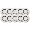 Wpuszczane oprawy zestaw 10 sztuk Cosa G03093/82 LED 7W 6500K IP44 srebrne