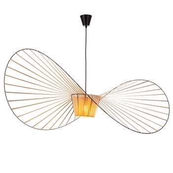Wisząca lampa boho Sombrero ST-8052-140 gold Step designerska welur beżowa