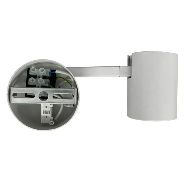 Ścienny kinkiet na wysięgniku Snow LP-731N/1WL WH tubka biała