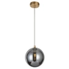 Zwisająca lampa kula BUBBLES AZ5954+AZ5885 Azzardo G9 przydymiony złoty