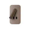 Ruchoma ścienna lampa Doria WL-83957-1-CF LED 8W 3000K do sypialni kawowy