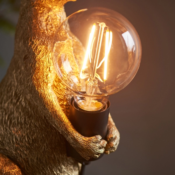 Salonowa lampa kangur L&-195075 Light& na komodę złota