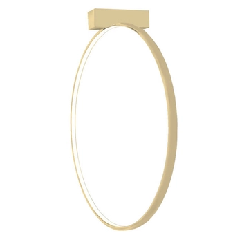 Owalny kinkiet Agaro 4305 Shilo LED 17,8W 4000K do salonu metalowy złoty