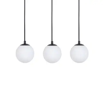 Potrójna lampa wisząca Tavira 41264 tuba z regulacją czarna