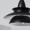 Lampa wisząca Luppo ABR-LWBL-E27 Abruzzo metalowa nad stół czarny