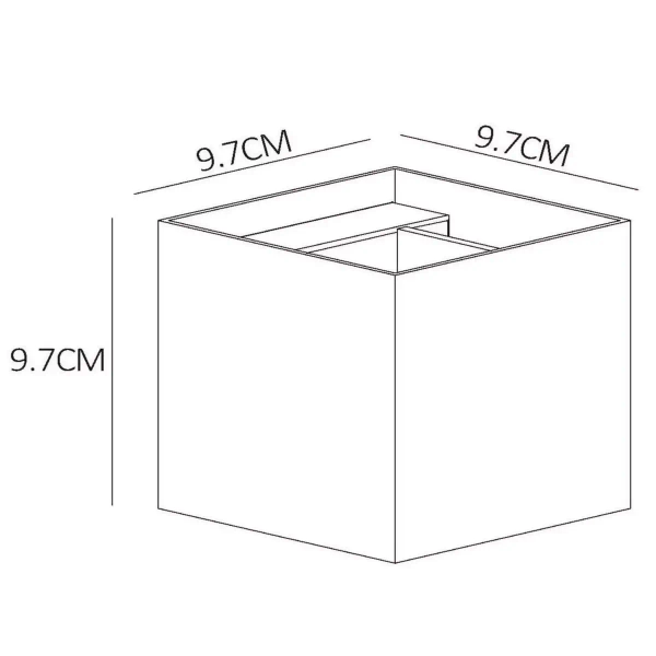 Metalowy ścienny kinkiet XIO 09217/04/97 Lucide kwadratowy mosiądz