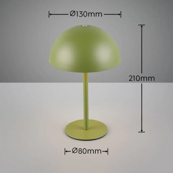 Ściemnialna lampka nocna MUNOZ R54891115 LED 1,3W 3000K grzybek zielony