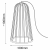 Stojąca lampa na taras no.moon 9418 metalowa IP44 czarna
