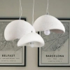 Lampa wisząca nowoczesna biała tworzywo STONE DN426-800 kloszowa E27 do jadalni 1p
