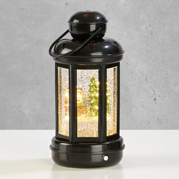 Świąteczna latarenka stojąca Cosy Mikołaj 704568 LED 0,06W 3000K czarna