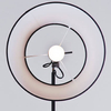 Podłogowa lampa abażurowa Zyta AZ1849+AZ2602 Azzardo salonu czarna biała