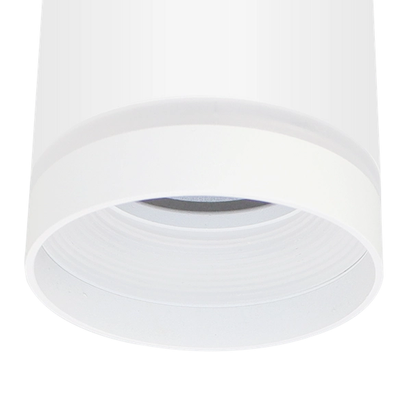 Nasufitowa lampa minimalistyczna Fabri metalowa do pokoju biała