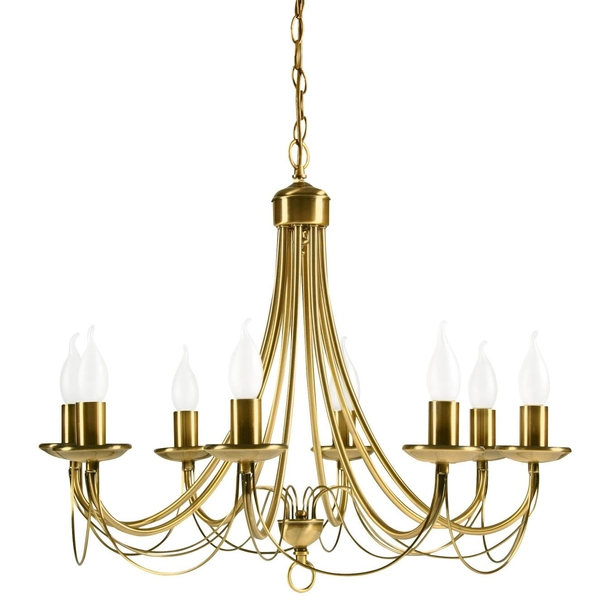 Wisząca lampa pałacowa MUZA 38-69187 metalowa zwis na łańcuchu patyna