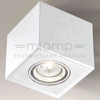 Spot LAMPA sufitowa AWA H 7084 Shilo metalowa OPRAWA regulowana kostka ELOY cube biała