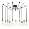 Pajęcza wisząca lampa Waco WAC2375 do salonu zwisające kable czarny