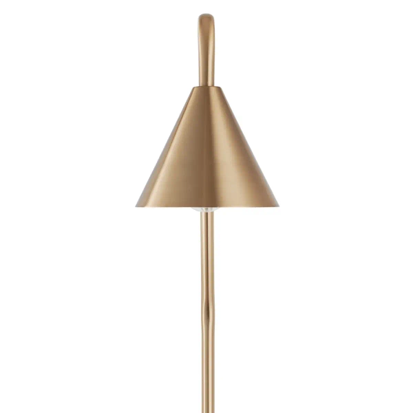 Metalowa lampa ścienna PRIMO gold ST-8538 gold do biura stożek złoty