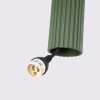 Wisząca lampa podłużna KARBON SL.1611 tubka ryflowana oliwkowa