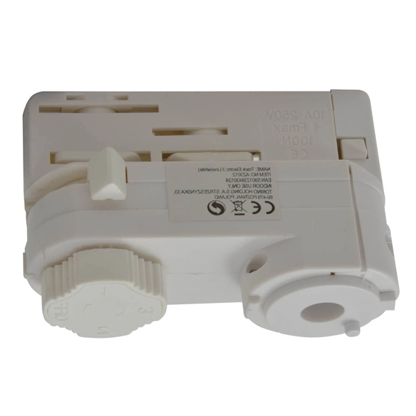 Adapter zasilający TRACK AZ3012 Azzardo do szynoprzewodu 3-fazowego biały