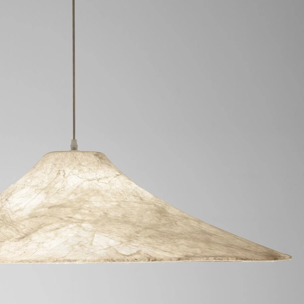 Wisząca lampa do sypialni CHANCAY LE44600 materiałowa biały