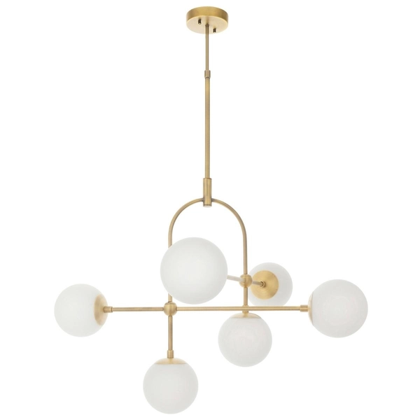 Lampa wisząca kule art deco L&-190842 Light& molekuły mosiądz