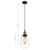 LAMPA wisząca FRANCIS MDM-2563/1 Italux GETAN szklana OPRAWA podłużny ZWIS conrad przezroczysty