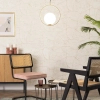 Wisząca lampa Milano ABR-KGR-E27 Abruzzo szklana kula złoty biały