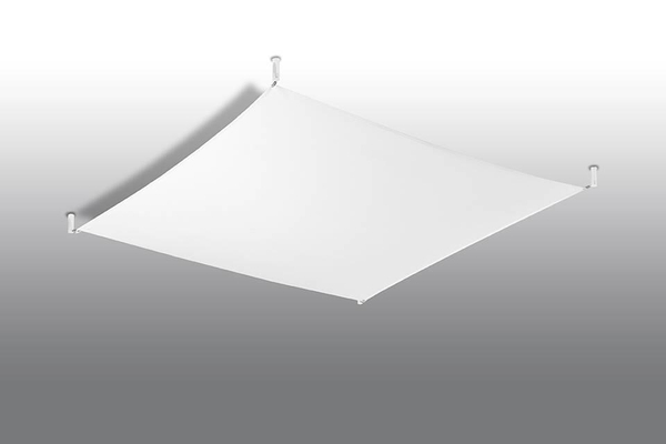 LAMPA sufitowa SL.0740 kwadratowa OPRAWA plafon materiałowy biały