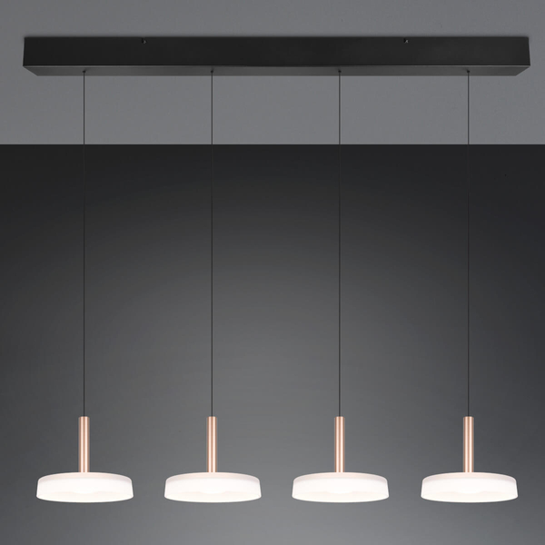 Wisząca lampa na listwie CELESTE 354910465 Trio LED 28W 3000K biały brązowy