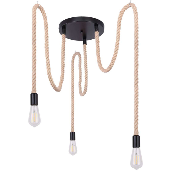 LAMPA wisząca ULLEU 69029-3H1 Globo skandynawska OPRAWA zwis pająk brązowy czarny