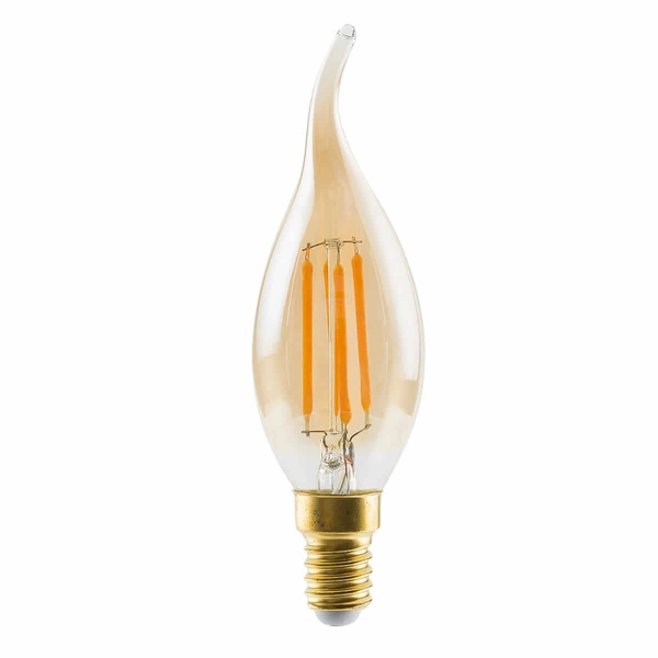 Żarówka płomykowa Vintage 10592 LED 6W 2200K 470lm 230V szklana biała