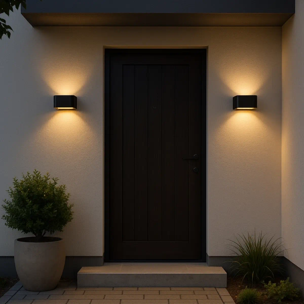 Ogrodowa naścienna lampa Arius 18204 LED 3000K IP54 czarny