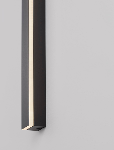 Podłużna lampa ścienna Cerro minimalistyczna LED 29W 3000K czarna