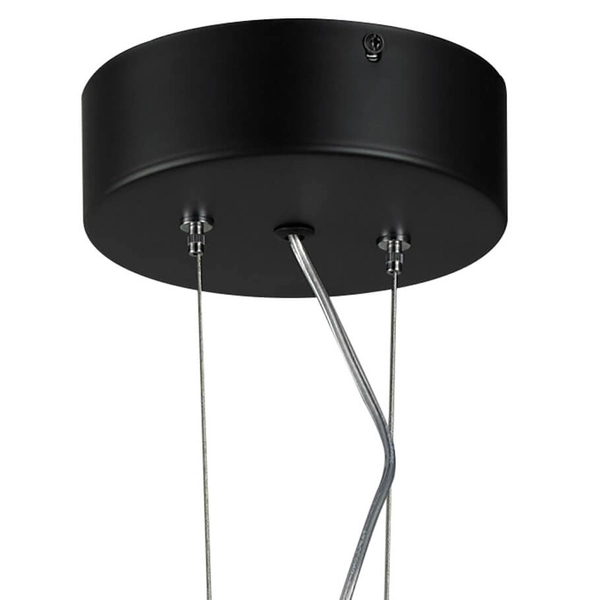 Wisząca lampa koło Acirculo ST-10453P/D600A black Step LED 72W 3000K czarna