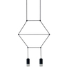 Wisząca lampa do salonu Linea ST-XT037-2P Step na listwie tuba czarna