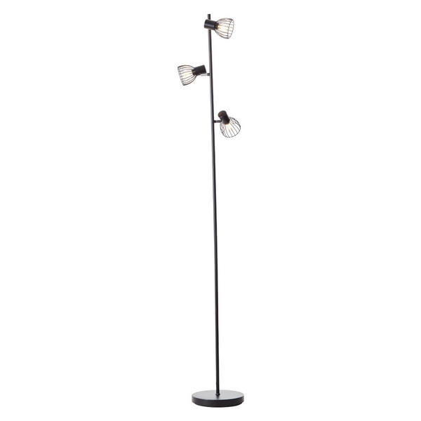Stojąca lampa Blacky 93085/06 regulowana do czytania czarna