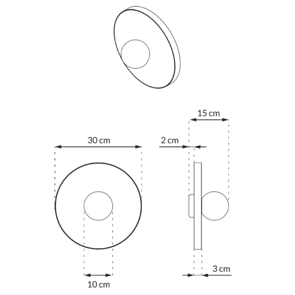 Okrągła lampa ścienna LEGRA 21414107 lastriko IP44 drewniana biała kremowa