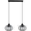 Kuchenna lampa wisząca 8221/2 BL druciaki nad stół czarne