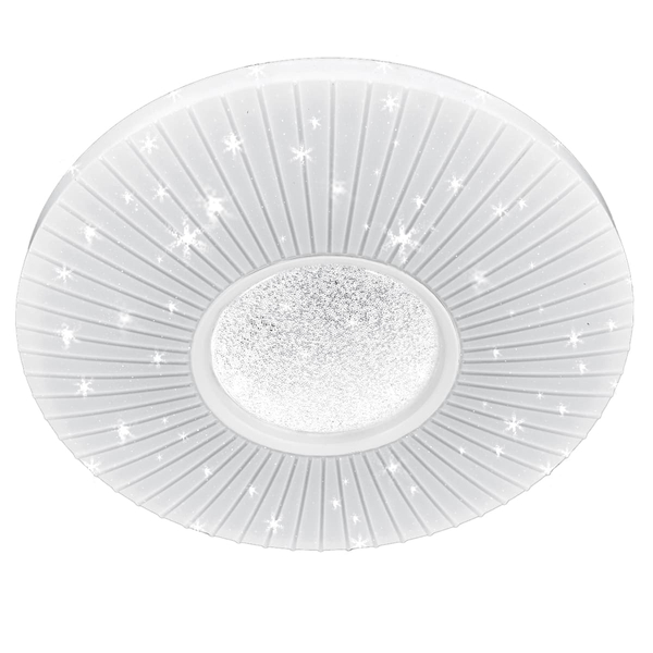 Dekoracyjna LAMPA sufitowa VEN P-6060/48 dekoracyjna OPRAWA plafon LED 74W z efektem gwiazd biały