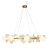 Żyrandol glamour CHIC ST-DL-2969 pierścień do salonu biały złoty