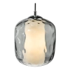 Wisząca szklana lampa Majella MAJ0150 do jadalni przydymiony chrom